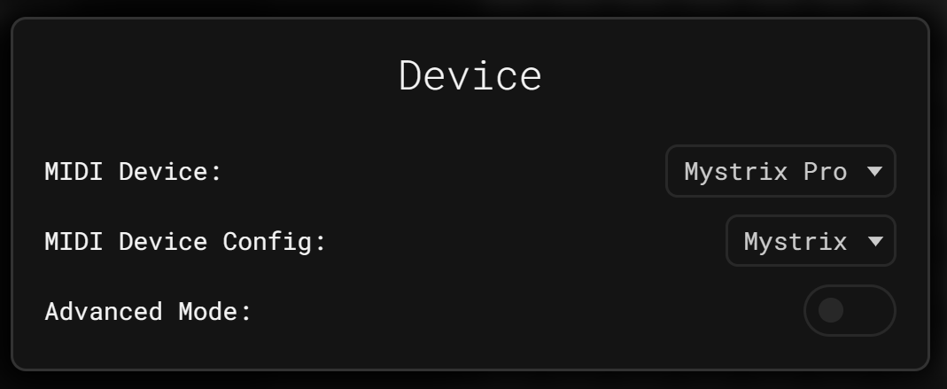 Device Config